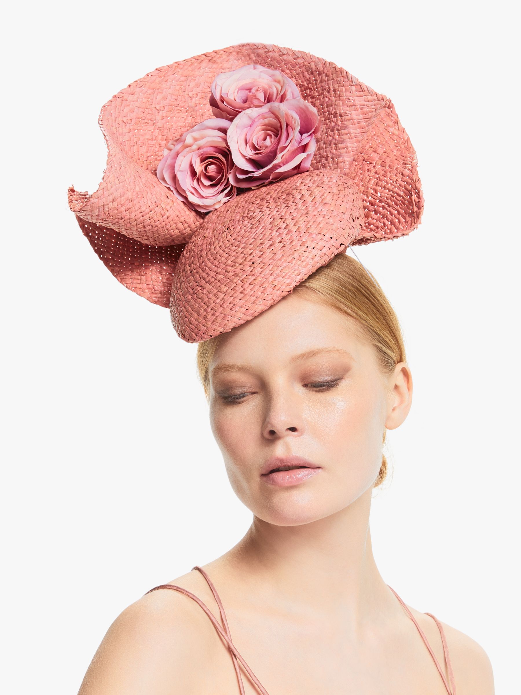 pink occasion hat