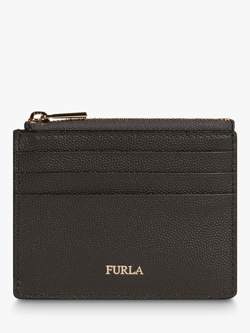 Furla Babylon Leather Credit Card Case, Black