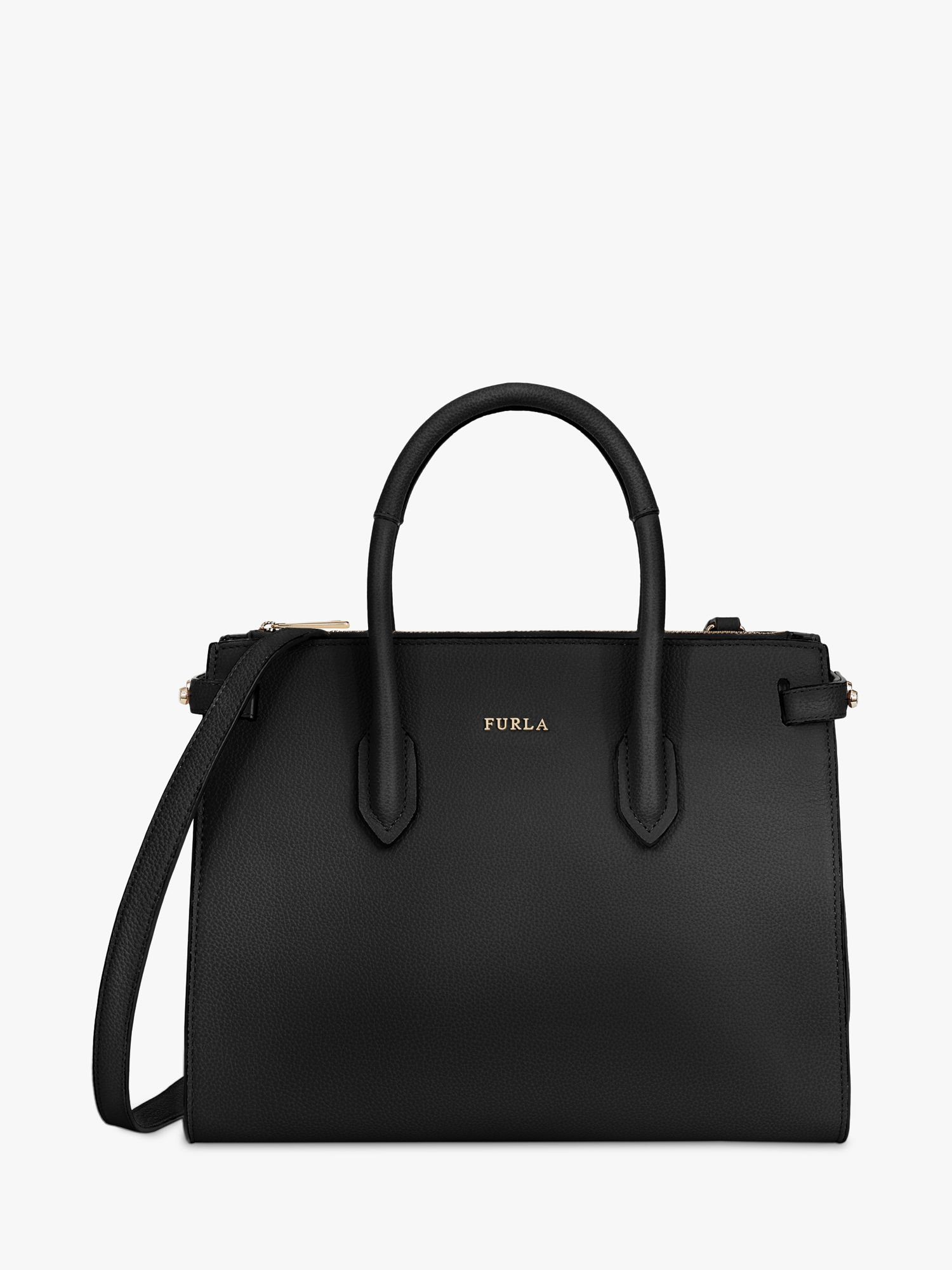 Furla Pin Small Leather East West Tote Bag