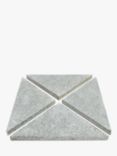 John Lewis Granite Slabs Parasol Base Weight, 60kg, Pack of 4, Grey