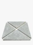 John Lewis & Partners Granite Slabs Parasol Base Weights, 60kg, Pack of 4, Grey