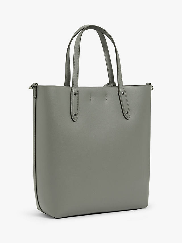 Coach Central Leather Shopper Bag, Heather Grey at John Lewis & Partners