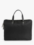 John Lewis & Partners Florence 15" Nylon Laptop Bag, Black