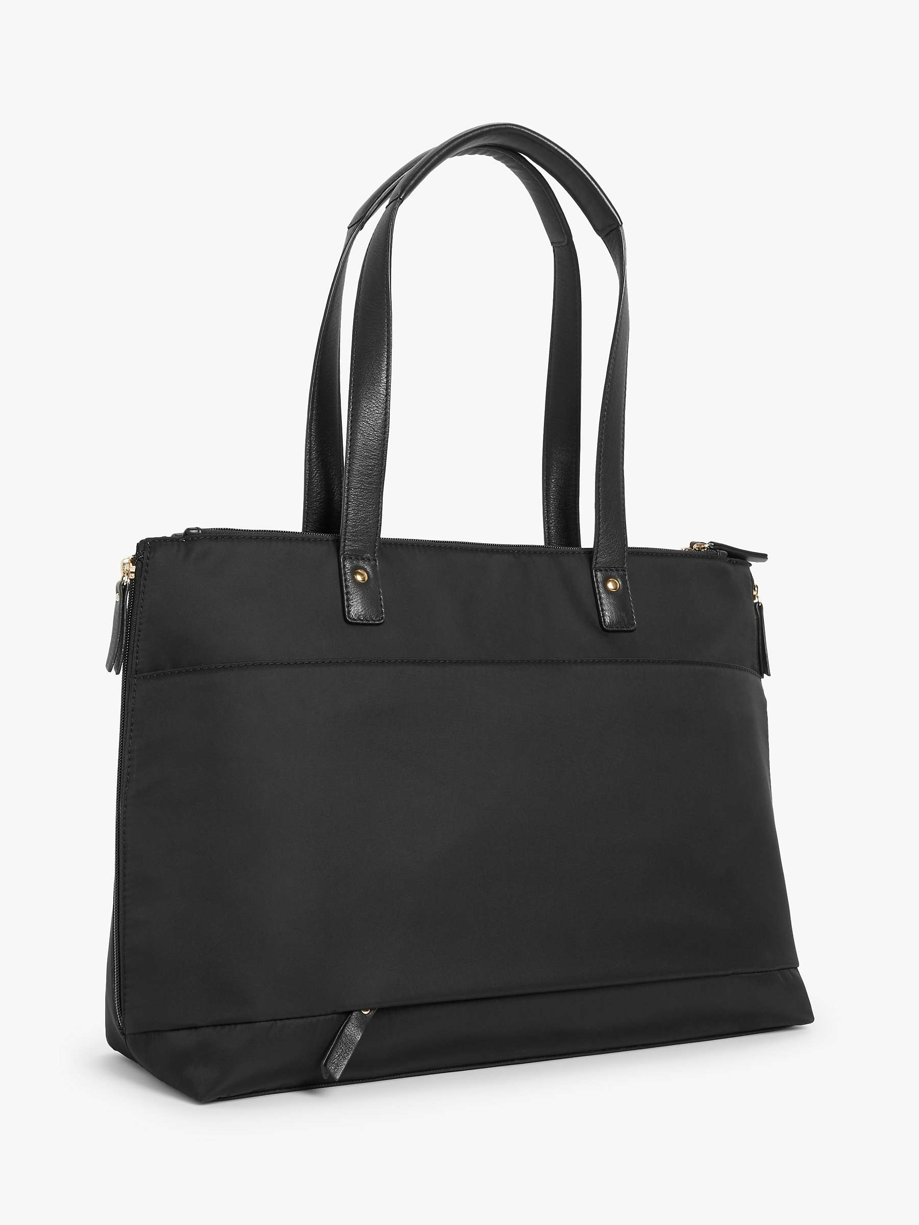 Buy John Lewis Florence Nylon Tote Bag, Black Online at johnlewis.com