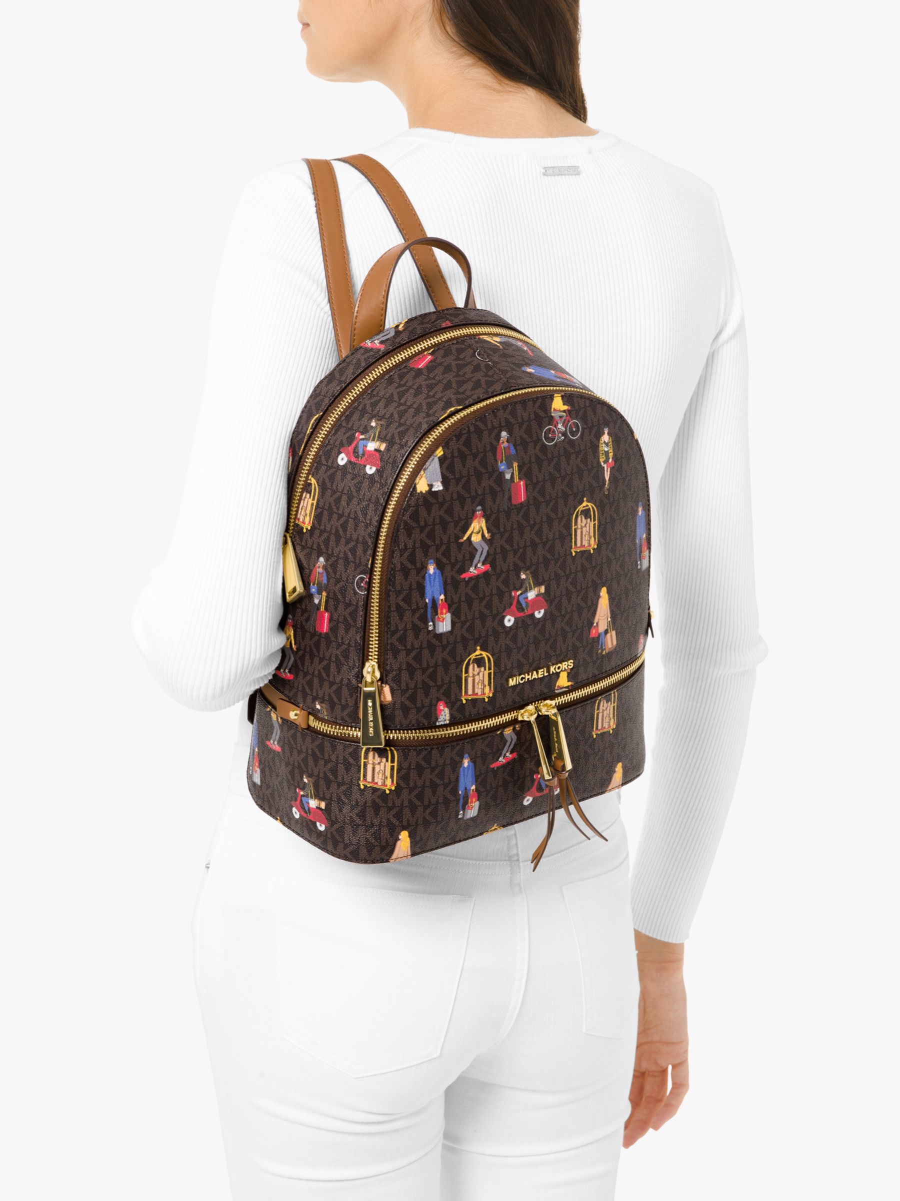 michael kors girl backpack