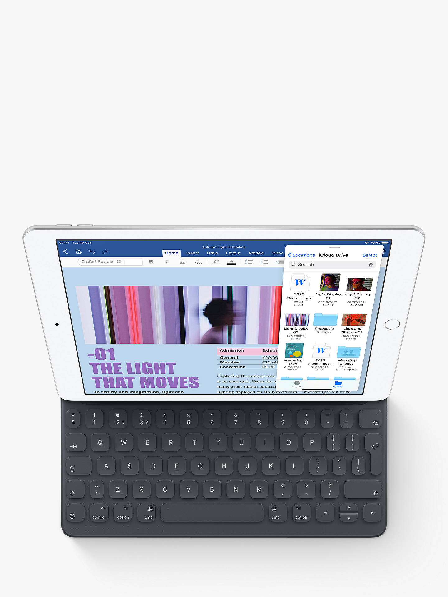 2019 Apple iPad 10.2&quot;, A10, iPadOS, Wi-Fi, 128GB at John Lewis & Partners