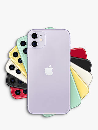 Apple iPhone 11, iOS, 6.1", 4G LTE, SIM Free, 64GB, Purple