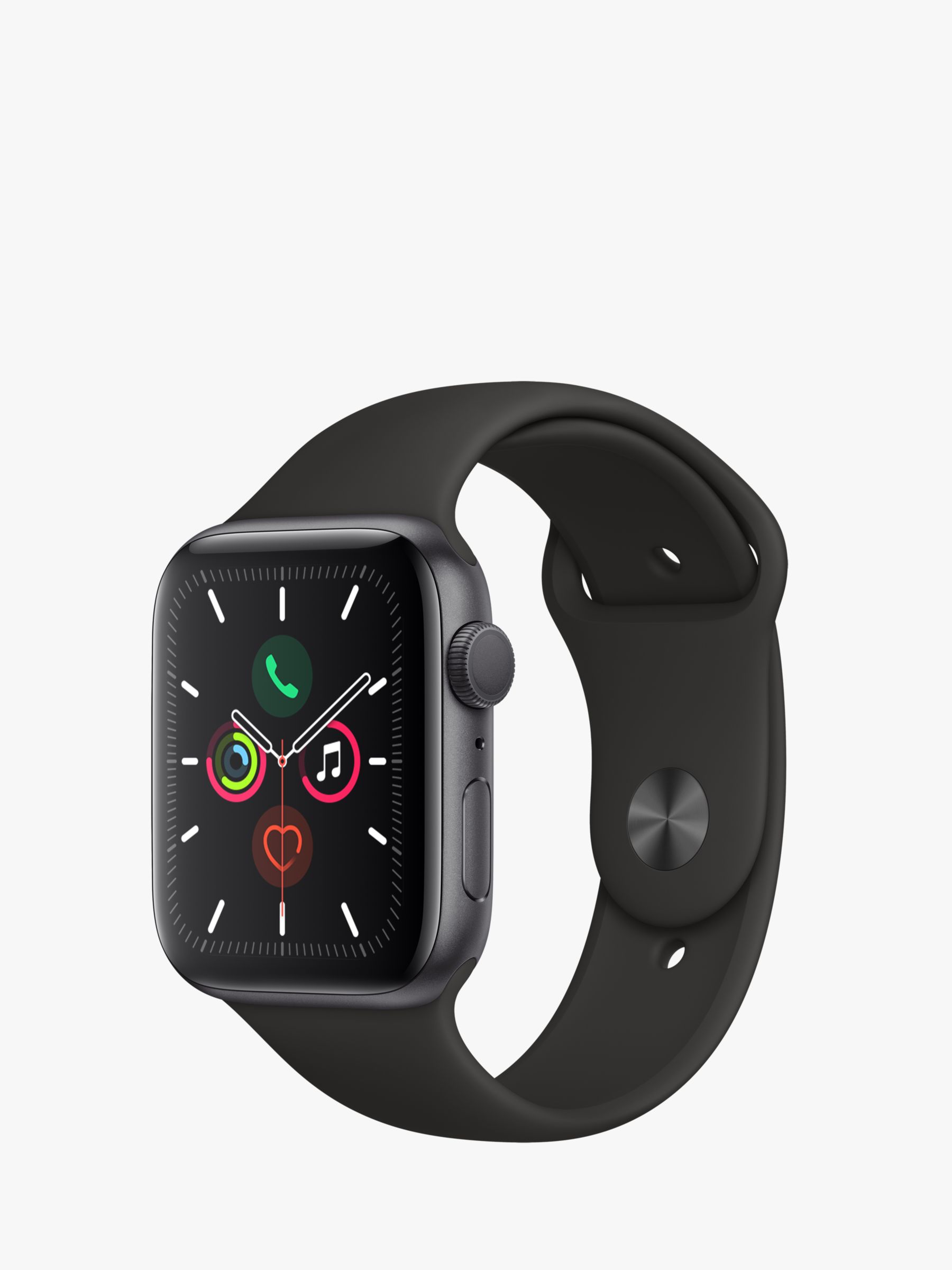  Buy Apple Watch Series 5 (GPS, 44mm) - Space Gray Aluminium Case  with Black Sport Band Online at Low Prices in India