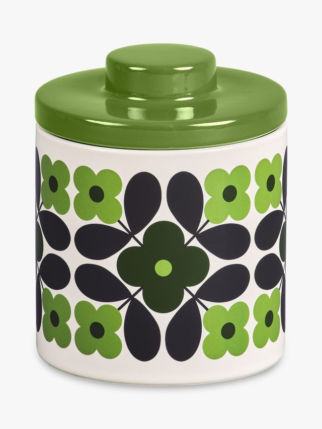 Orla Kiely Scribble Square Flower Seagrass Storage Container