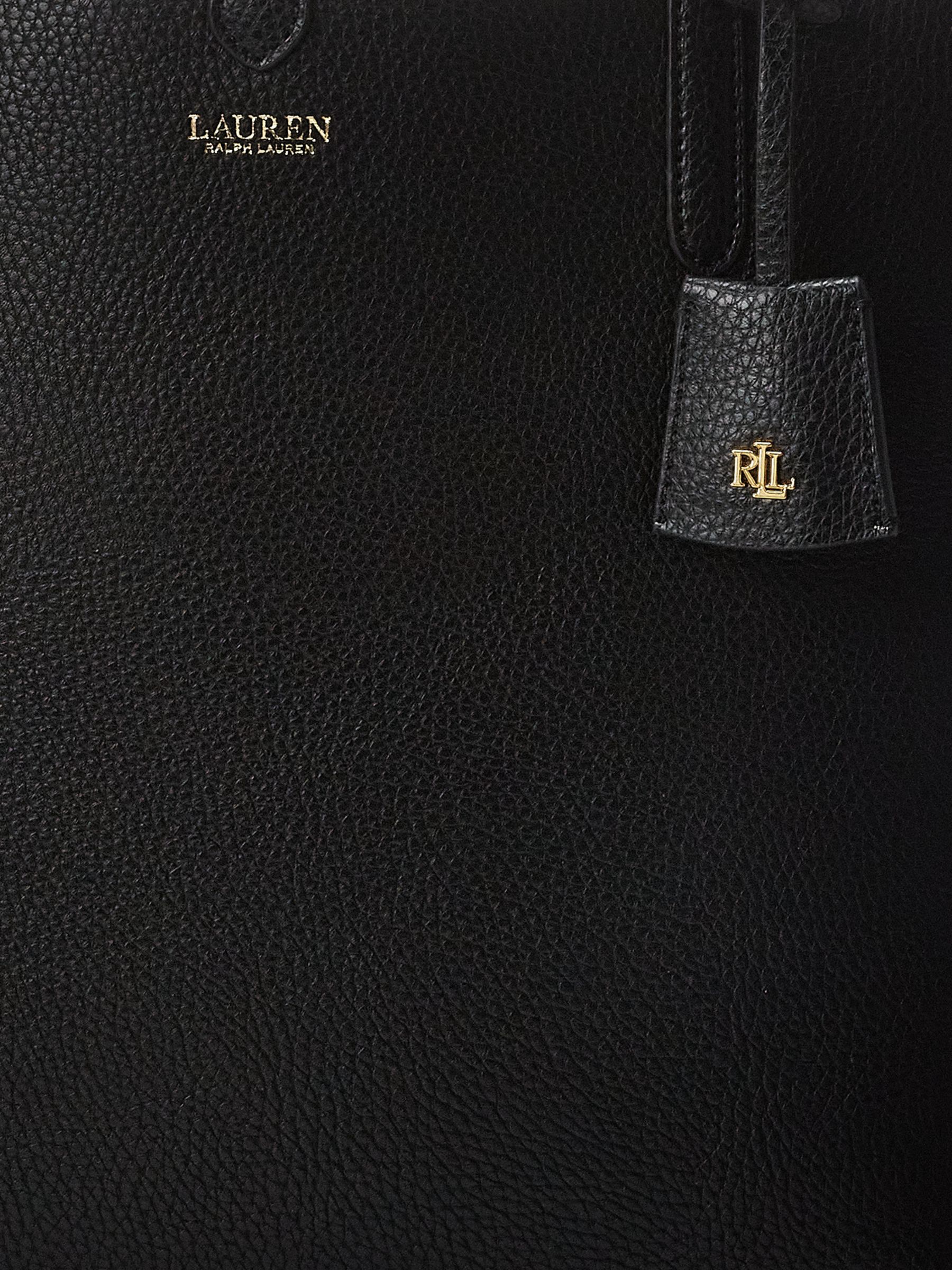 Lauren Ralph Lauren Reversible Tote Bag, Black/Taupe