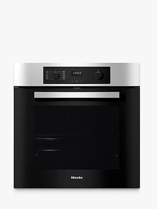 Miele H2265-1B Built In Electric Single Oven, Clean Steel