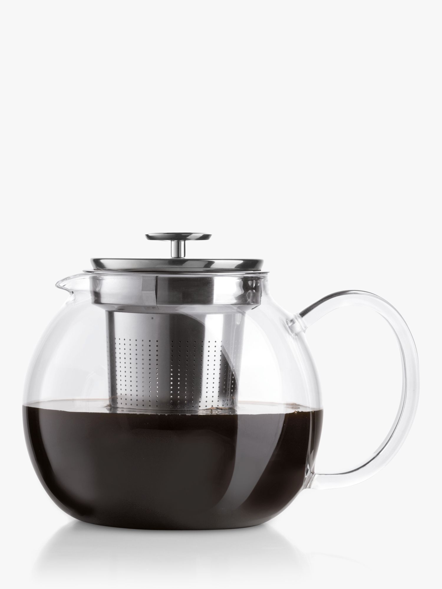 Bialetti Glass Teapot with Infuser, 1L, Clear