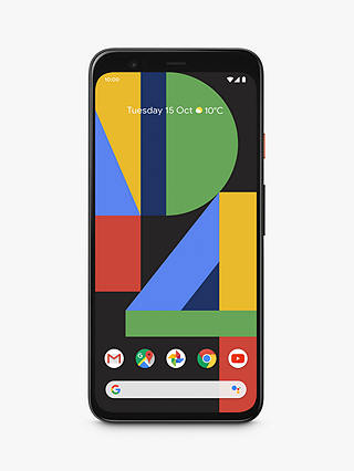 Google Pixel 4 Smartphone, Android, 5.7", 4G LTE, SIM Free, 128GB, Clearly White & Google Nest Mini Hands-Free Smart Speaker, 2nd Gen, Charcoal (Bundle)