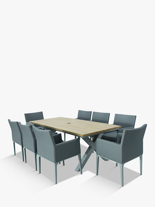 Lg Outdoor Siena 8 Seat Wood Effect, How Long Should An 8 Seater Table Be