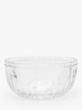 Joules Bee Glass Pudding Bowl, 12cm, Clear
