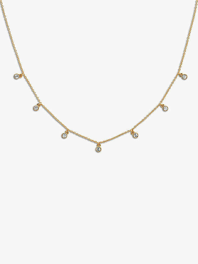 Melissa Odabash Crystal Drop Chain Necklace, Gold