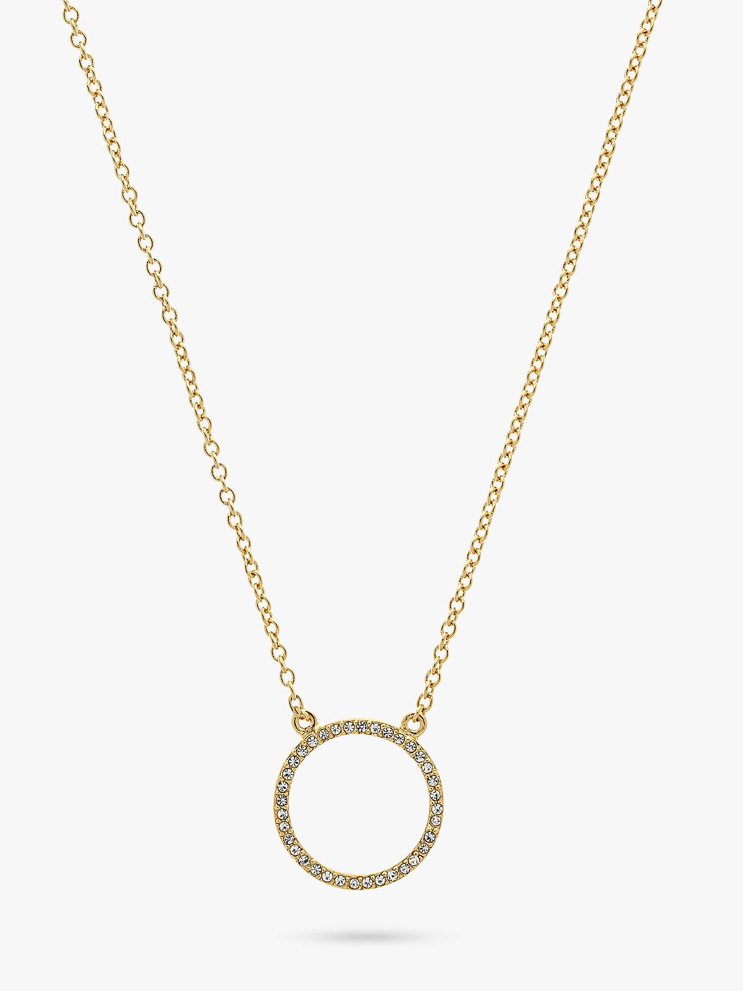 Buy Melissa Odabash Glass Crystal Circle Pendant Necklace Online at johnlewis.com