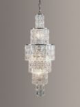 Impex New York Crystal Chandelier Ceiling Light, Clear/Chrome