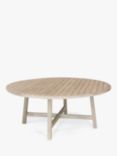 KETTLER Cora 8 Seat Round Garden Dining Table, FSC-Certified (Acacia Wood), Natural