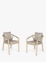 John Lewis Basket Rope Garden Dining Armchairs, Set of 2, Natural