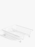 ANYDAY John Lewis & Partners Compact Dish Drainer, White