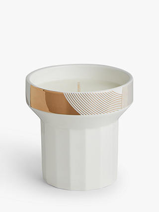 John Lewis & Partners Damson & Vetivert Ceramic Scented Candle, 660g