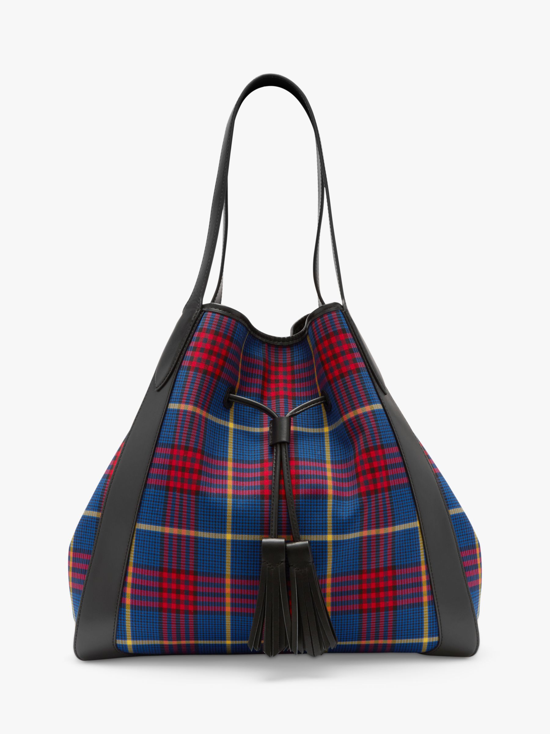 tartan tote bag