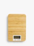 John Lewis & Partners Bamboo Electronic Digital Kitchen Scale, 5kg