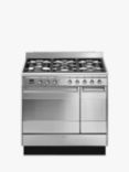 Smeg Concert SUK92MX9-1 90cm Dual Fuel Range Cooker, A Energy Rating, Stainless Steel