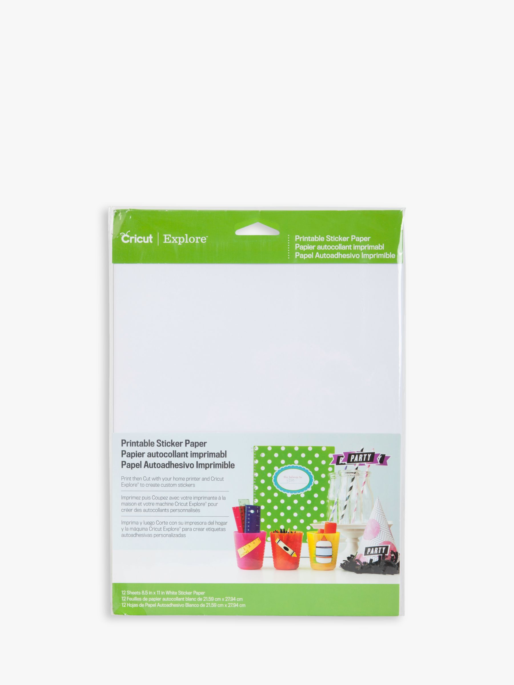 Cricut Printable Sticker Paper at John Lewis & Partners