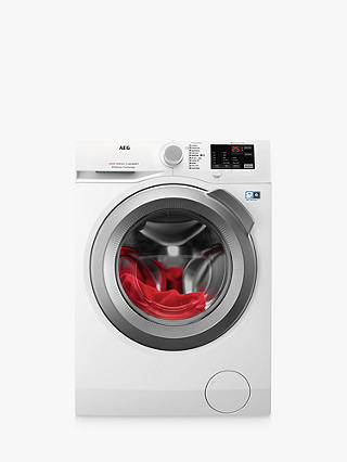 AEG L6FBI842N Freestanding Washing Machine, 8kg Load, A+++ Energy Rating, 1400rpm Spin, White