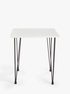 John Lewis ANYDAY Crescent 2 Seater Dining Table, White