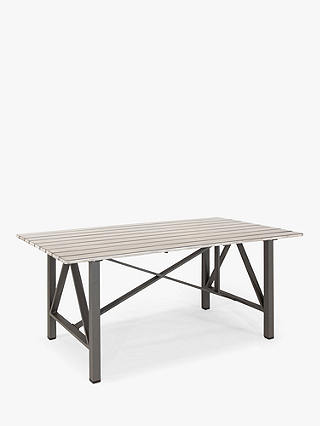 KETTLER LaMode 6 Seat Garden Dining Table and Chairs Set, White Ash