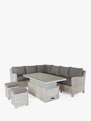 KETTLER Palma 8-Seater Corner Garden Sofa, Adjustable Table & Stools Set