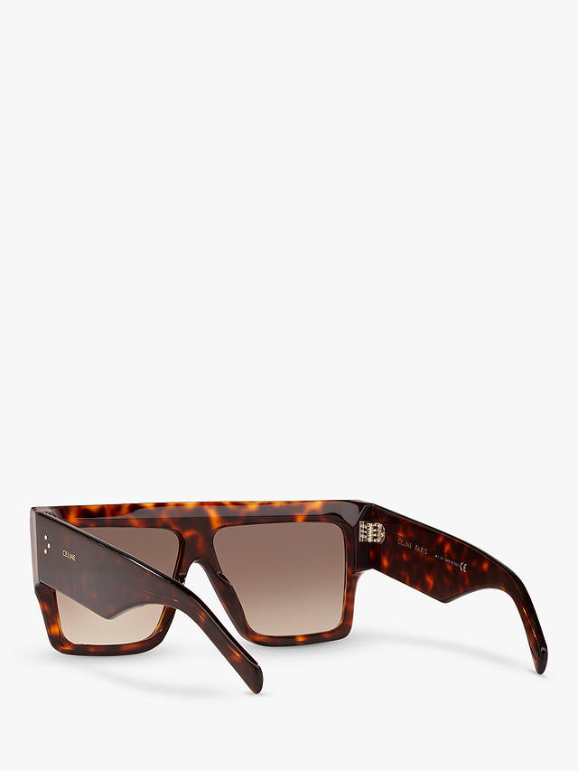 Celine CL000240 Women's Square Sunglasses, Tortoise/Brown Gradient