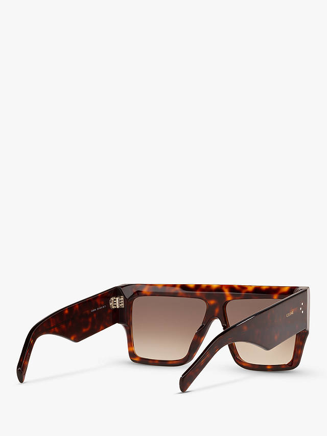 Celine CL000240 Women's Square Sunglasses, Tortoise/Brown Gradient