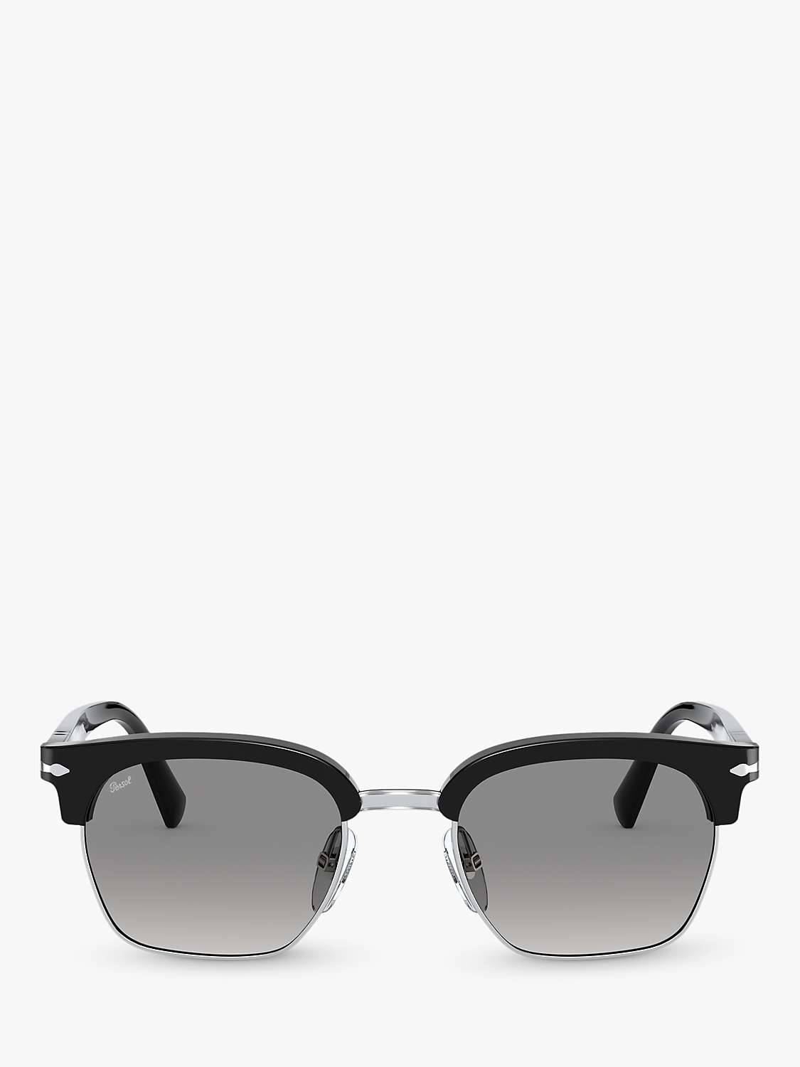 Buy Persol PO3199S Unisex Polarised Square Sunglasses, Black/Grey Gradient Online at johnlewis.com