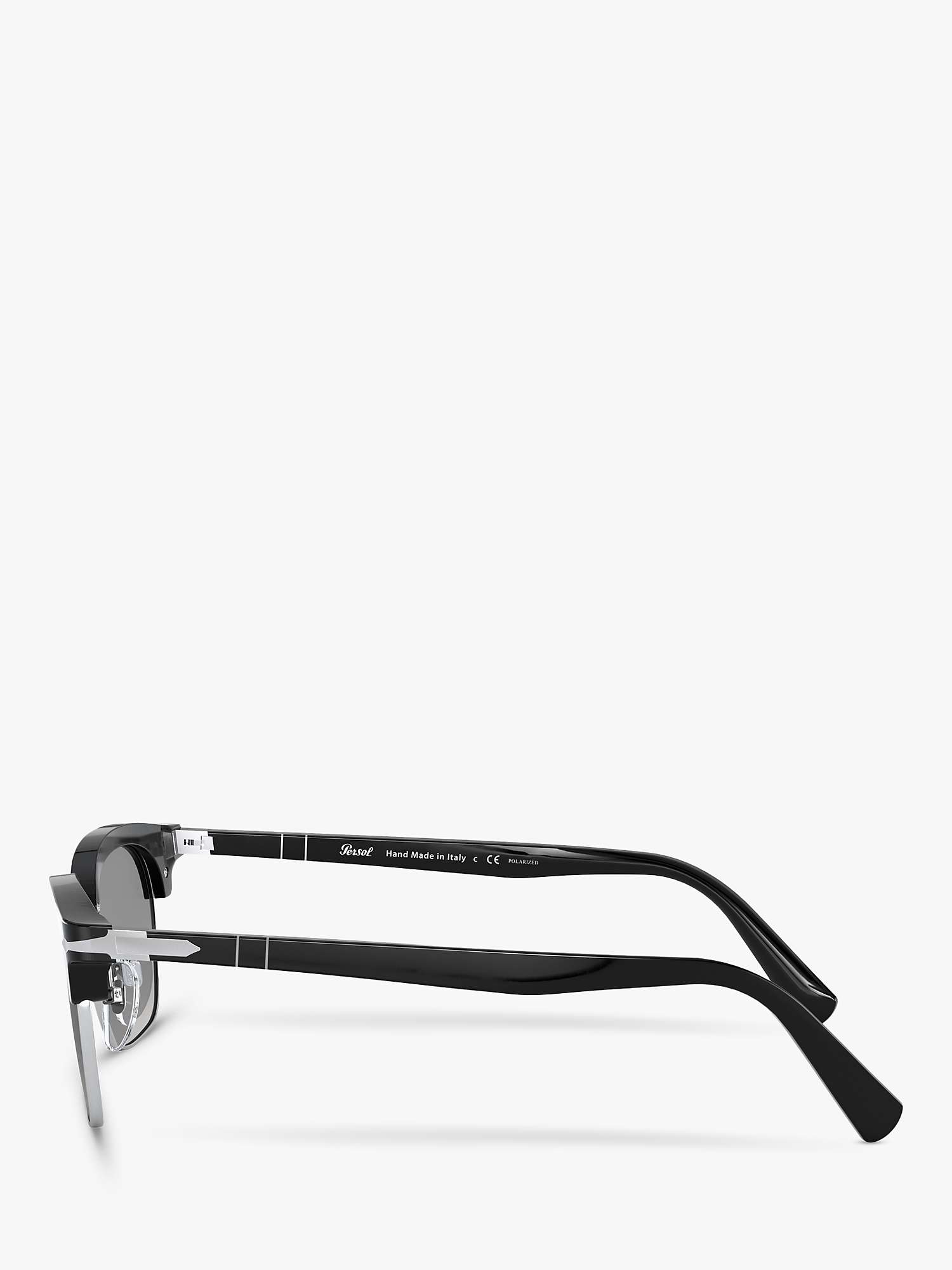 Buy Persol PO3199S Unisex Polarised Square Sunglasses, Black/Grey Gradient Online at johnlewis.com