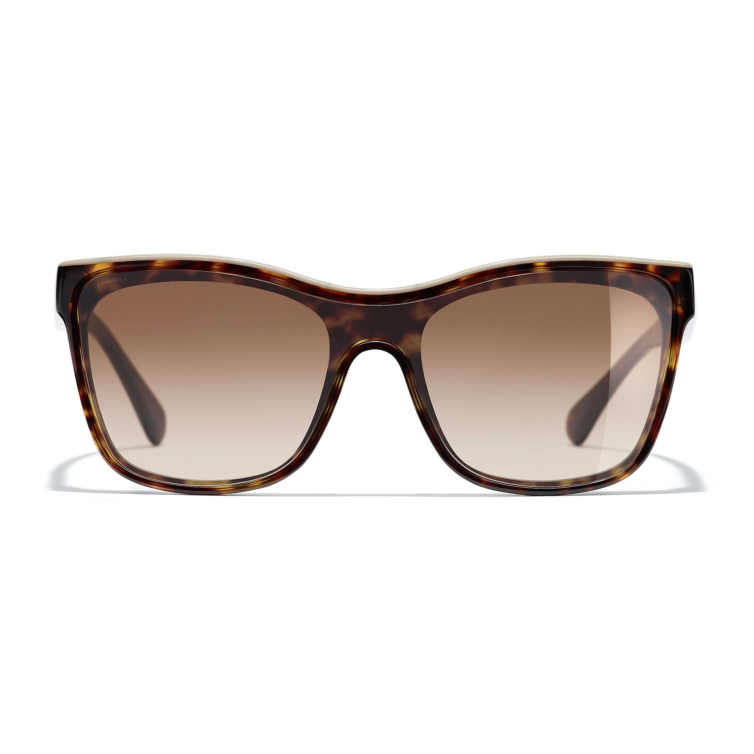 Buy CHANEL Pillow Sunglasses CH5418 Dark Havana/Beige Online at johnlewis.com