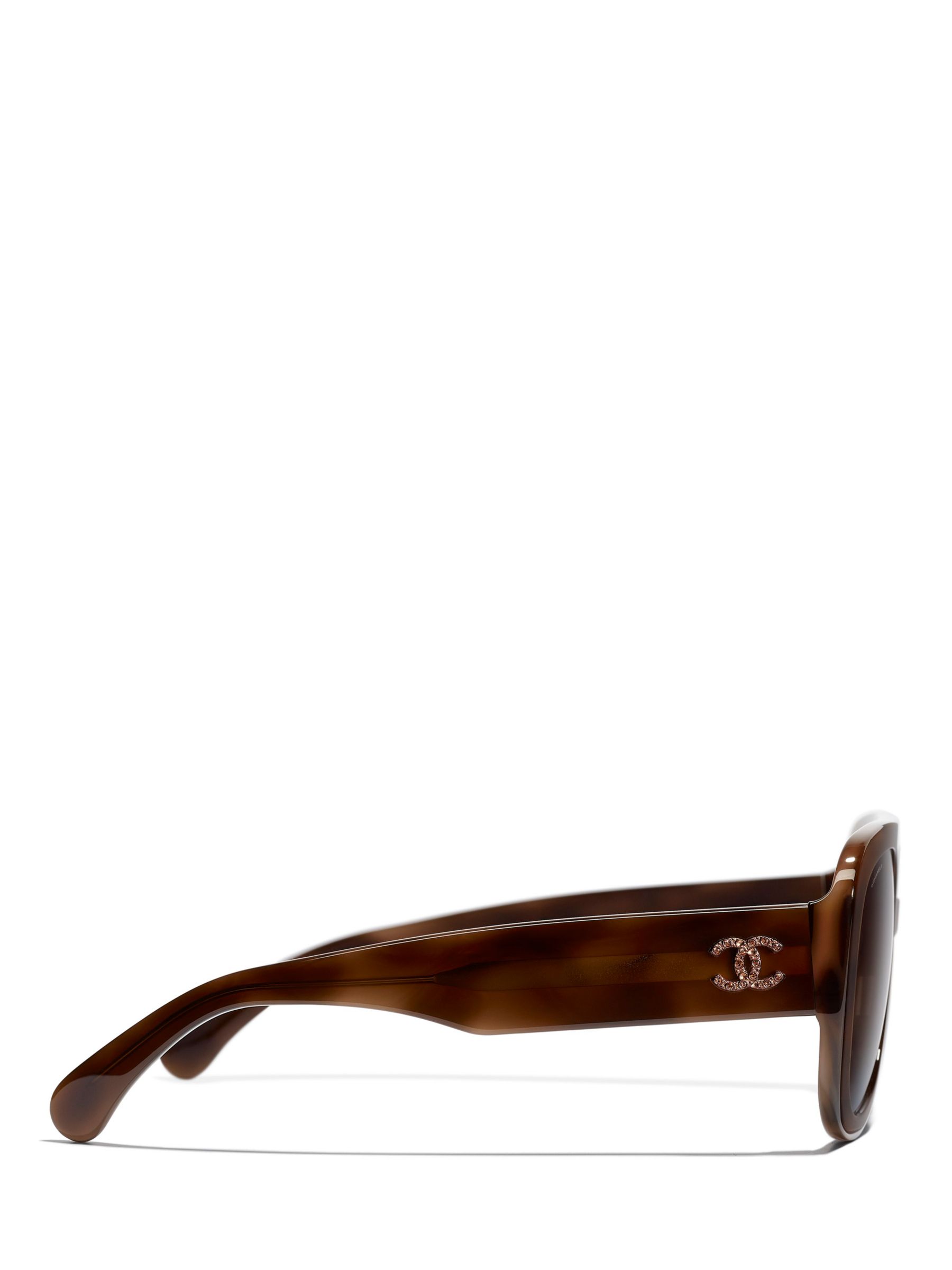 CHANEL Pilot Sunglasses CH4260, Light Pink at John Lewis & Partners