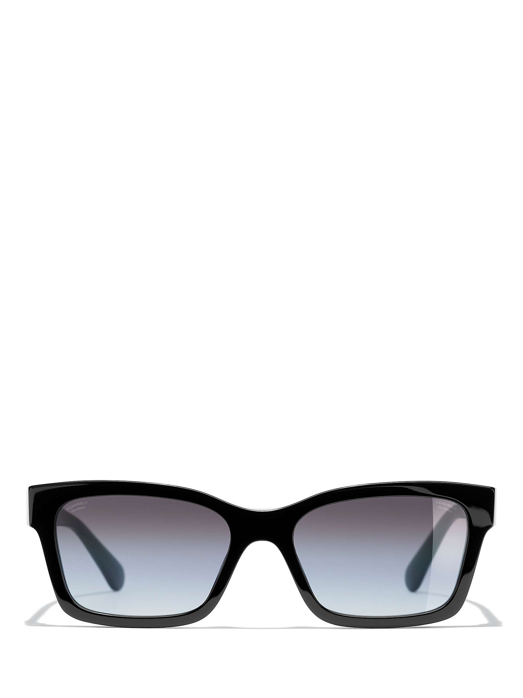 Buy CHANEL Square Sunglasses CH5417 Black Online at johnlewis.com
