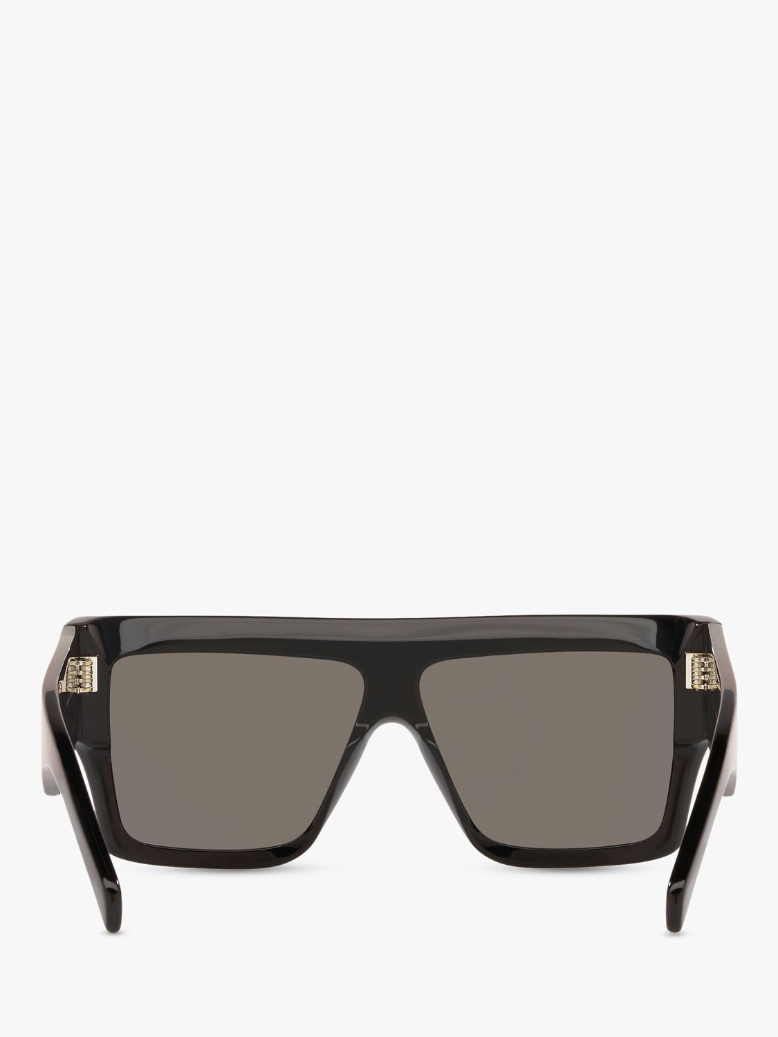 Celine CL000240 Women's Square Sunglasses, Shiny Black/Grey at John Lewis &  Partners