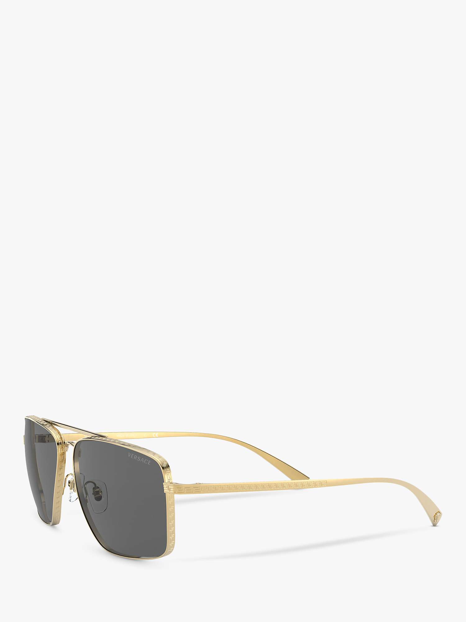 Buy Versace VE2216 Men's Square Sunglasses Online at johnlewis.com
