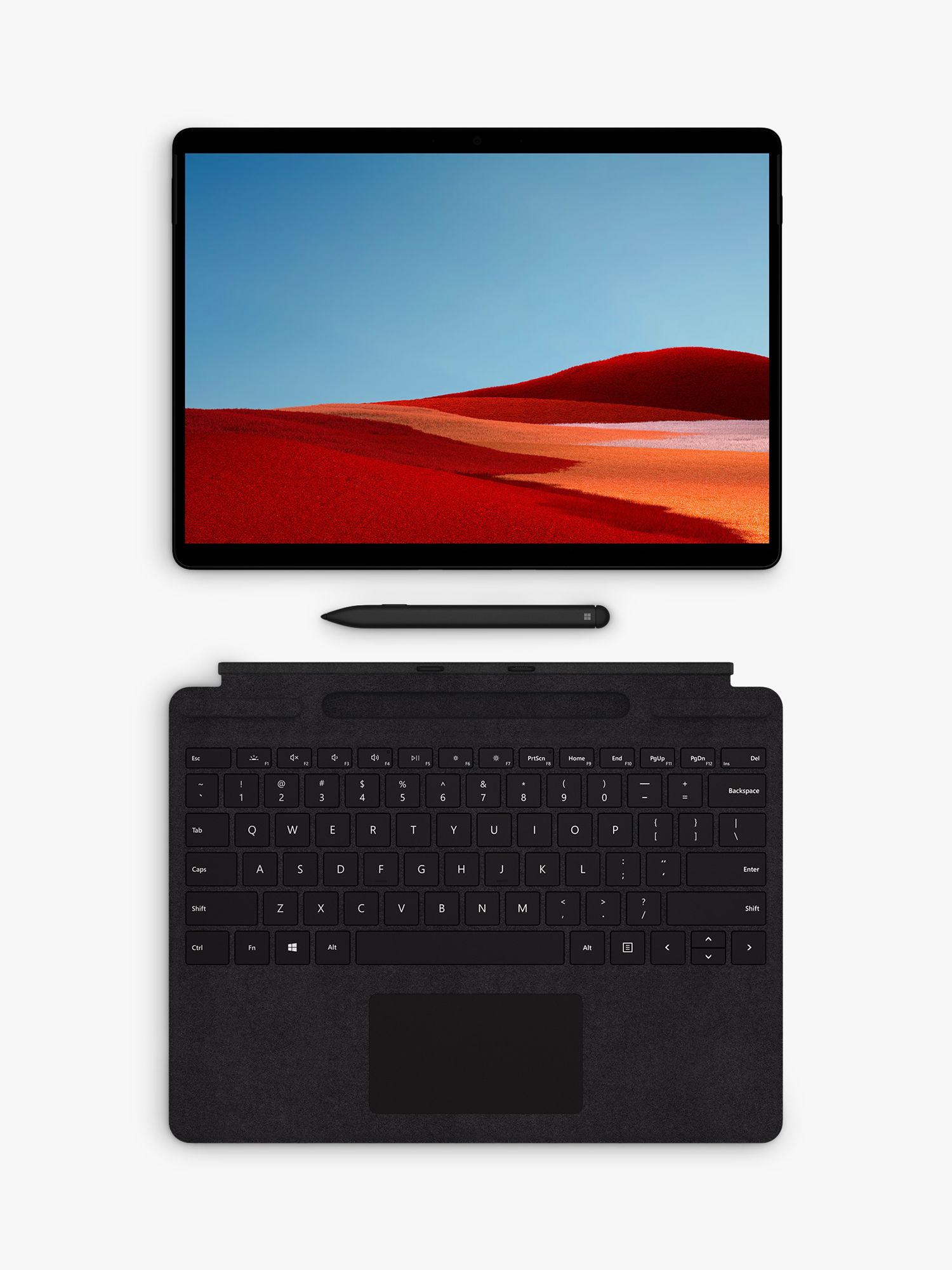 Microsoft Surface Pro X Signature Keyboard With Slim Pen Bundle Black