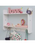 Great Little Trading Co Star Bright Landscape Wall Shelves and Hooks, White