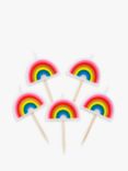 Talking Tables Rainbow Shaped Birthday Candles, Pack of 5