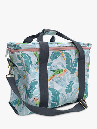 Yvonne Ellen Tropical Print Picnic Cooler Bag, 20L, Blue/Multi