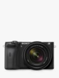 Sony A6600 Compact System Camera with 18-135mm OSS Lens, 4K Ultra HD, 24.2MP, OLED Viewfinder, Wi-Fi, Bluetooth, NFC, 3" Tilting Touch Screen, Black