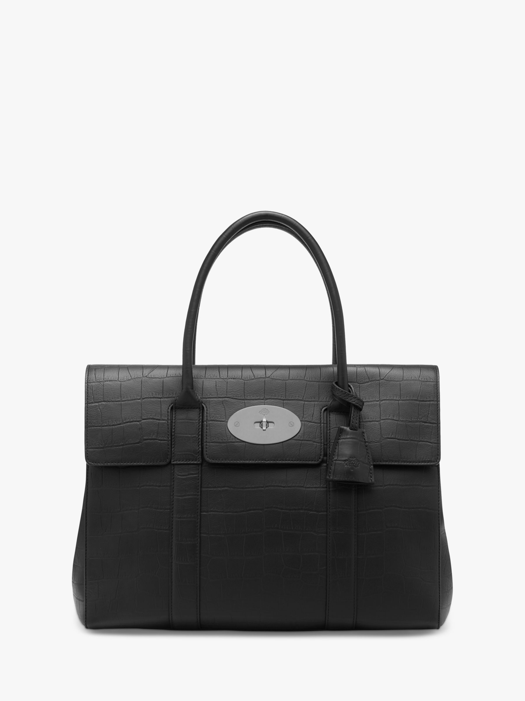 black leather mulberry bag