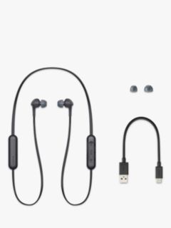 Sony WI-XB400 Extra Bass Bluetooth Wireless In-Ear Headphones with Mic/Remote, Black